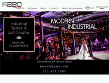 Tablet Screenshot of factory220.com